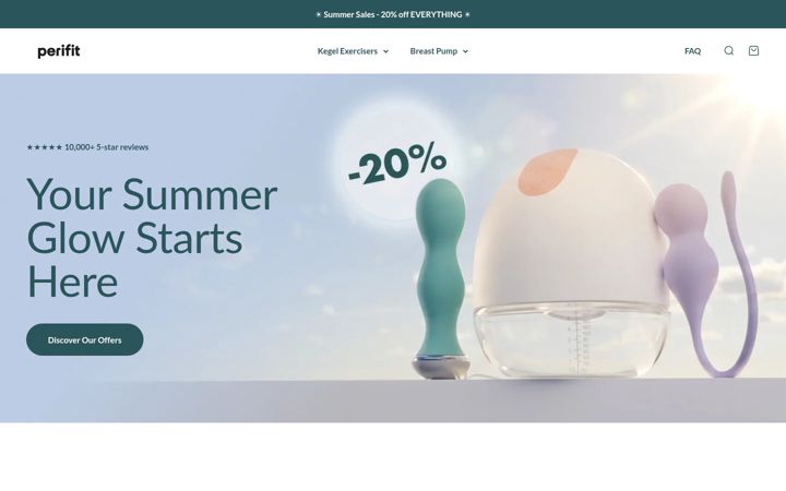 Screenshot of perifit.co