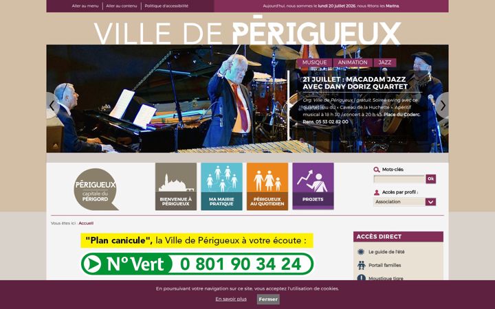 Screenshot of perigueux.fr