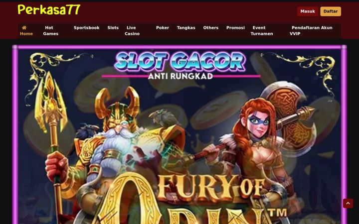 Screenshot of perkasa77.net