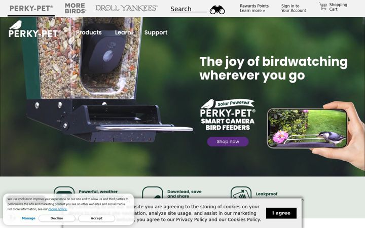 Screenshot of perkypet.com