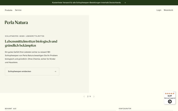Screenshot του perlanatura.de