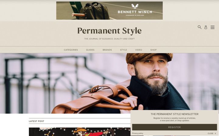 Screenshot of permanentstyle.com