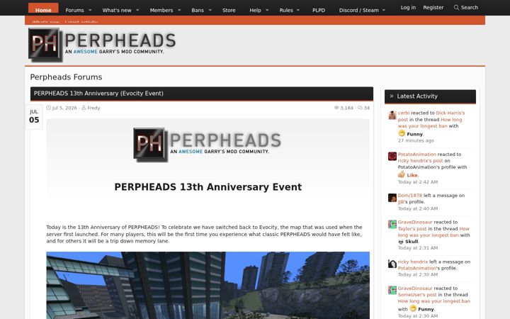 Screenshot of perpheads.com