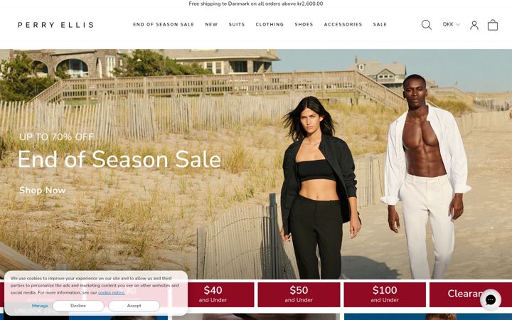 Screenshot of perryellis.com