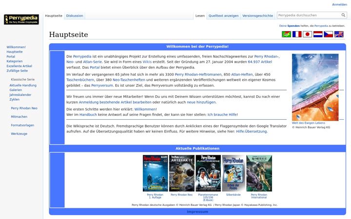 Screenshot of perrypedia.de