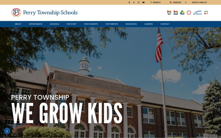 Screenshot of perryschools.org