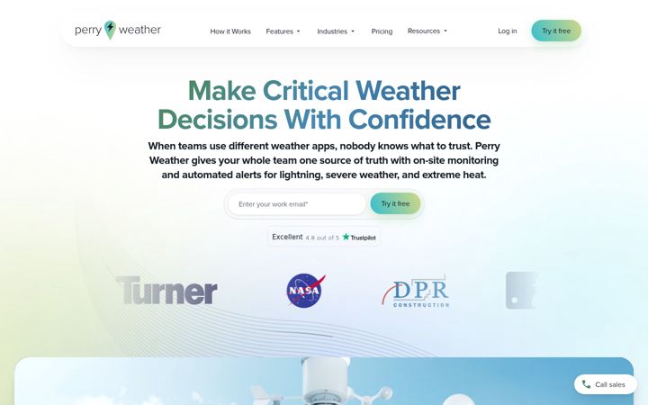 Képernyőkép: perryweather.com