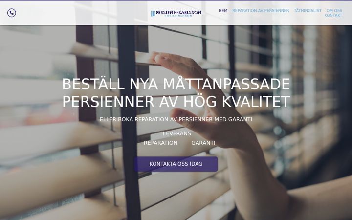 Screenshot di persienn-karlsson.se