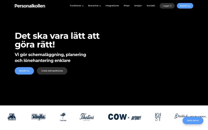 Screenshot of personalkollen.se