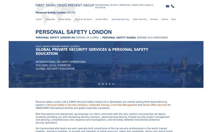 Ekraanipilt saidist personalsafetylondon.com