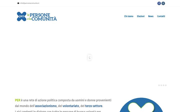 Snimka zaslona za personecomunita.it
