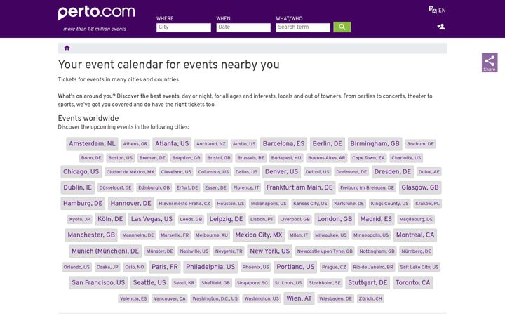 Screenshot of perto.com