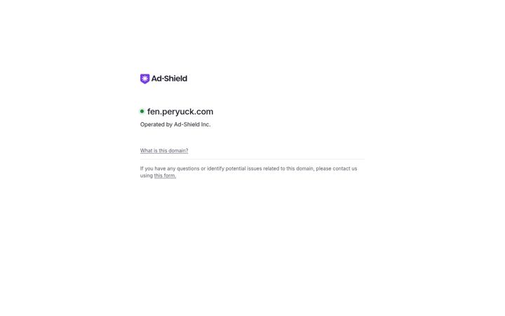 Ekraanipilt saidist peryuck.com