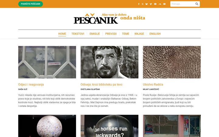 Kuvakaappaus sivustosta pescanik.net