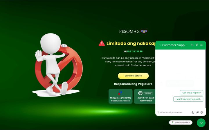 Screenshot of pesomaxfun.com