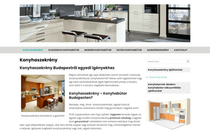 Screenshot di pestikonyhabutor.hu