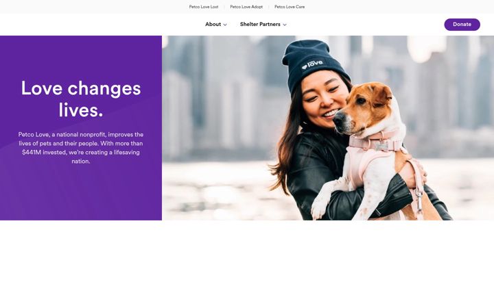 Screenshot of petcolove.org
