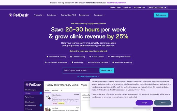 Zrzut ekranu petdesk.com