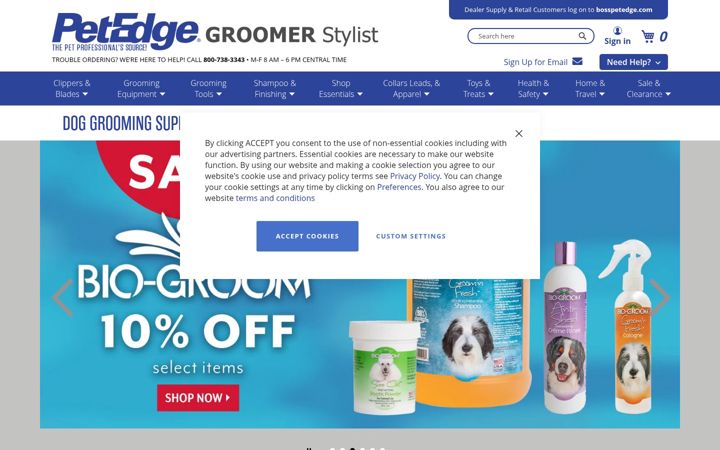 Screenshot of petedge.com