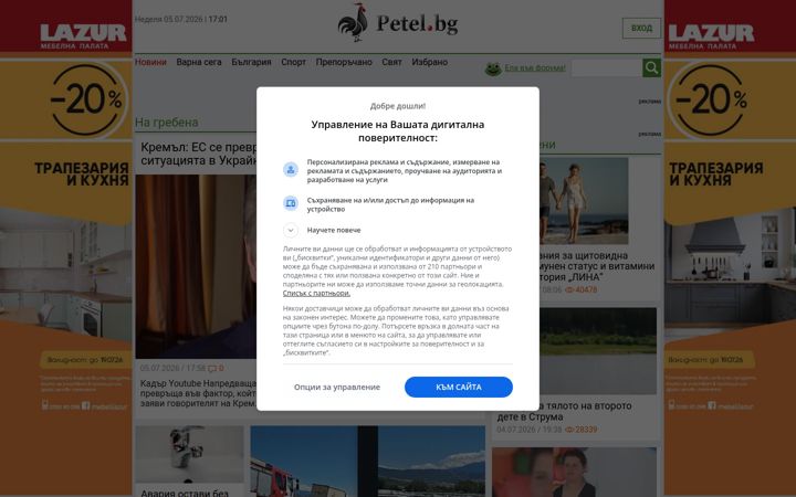 Screenshot of petel.bg