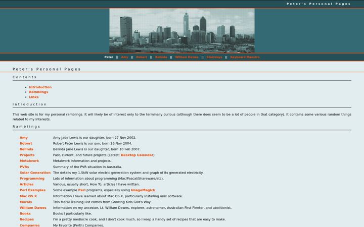 Screenshot of peter.com.au