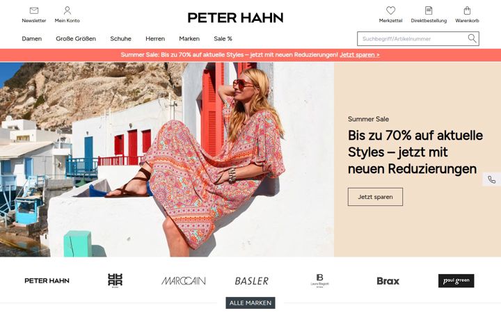 Screenshot of peterhahn.de