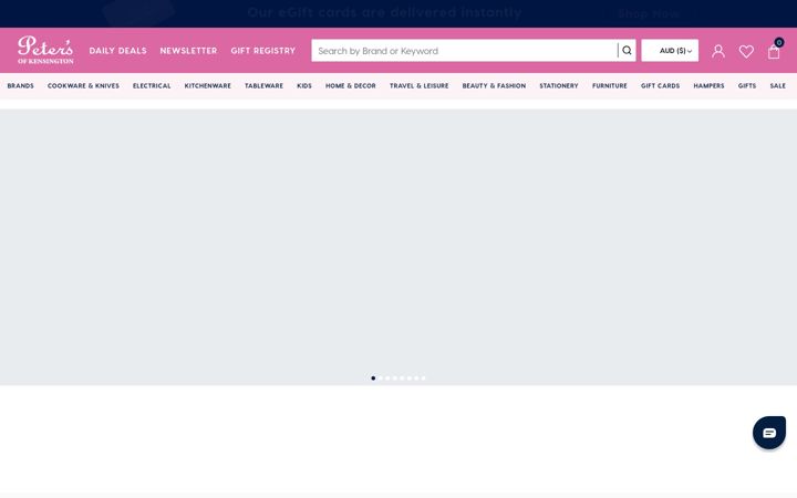 Screenshot of petersofkensington.com.au