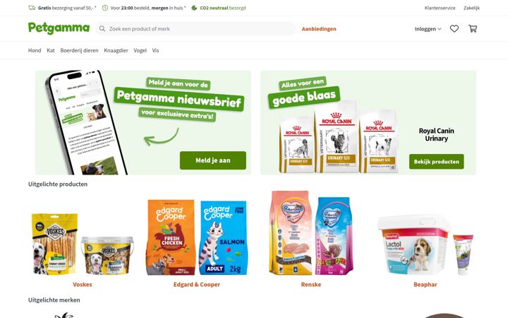 Screenshot of petgamma.com