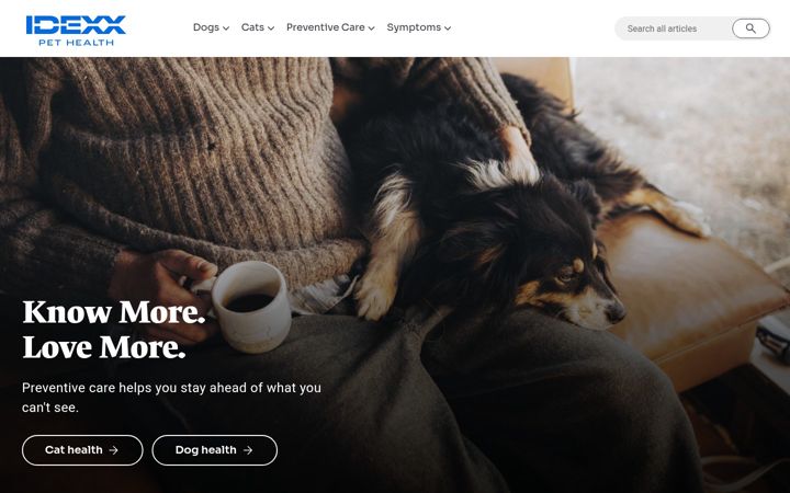 Screenshot of pethealthnetwork.com