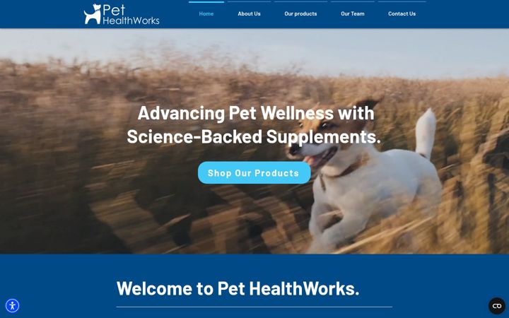 Screenshot of pethealthworks.com