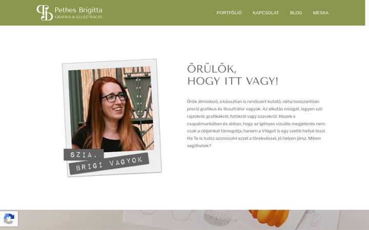 Screenshot van pethesbrigitta.com
