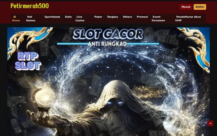 Screenshot of petirmerah500.net