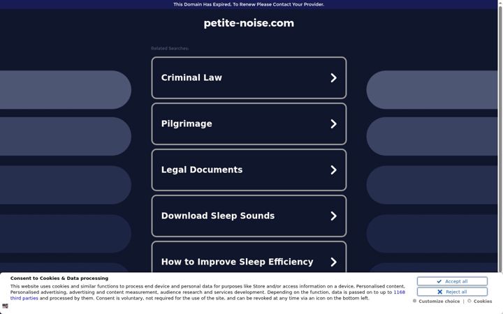Zrzut ekranu petite-noise.com