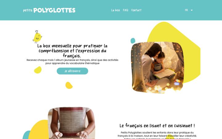 Screenshot of petitspolyglottes.com