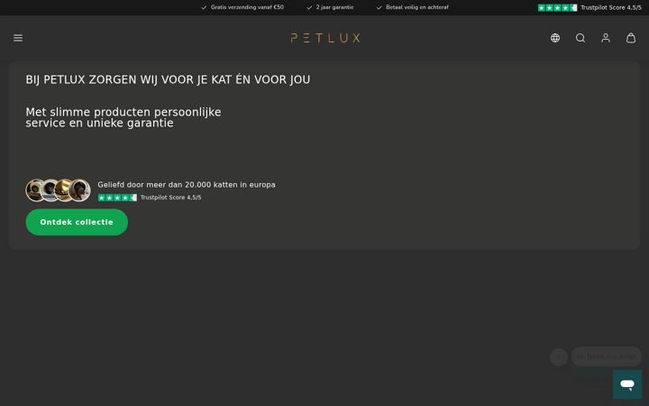 Skjermbilde av petlux-europe.fr