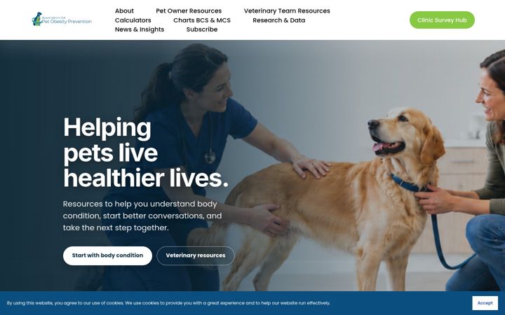 Screenshot of petobesityprevention.org