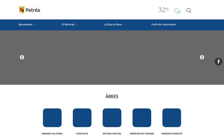 Screenshot of petres.es