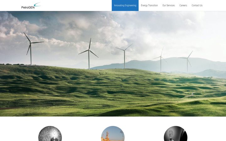 Captură de ecran a petrogenltd.com