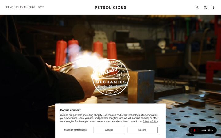 Screenshot of petrolicious.com