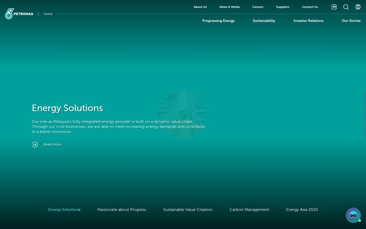 Screenshot of petronas.com.my