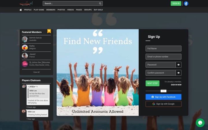 Screenshot of pets4friends.com