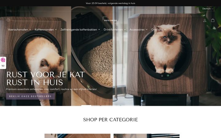Captura de pantalla de petspride.de