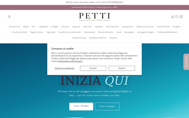Captura de ecrã de pettihome.shop