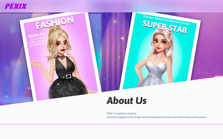 Screenshot of pexix.com