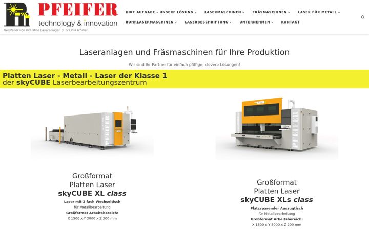 Screenshot of pfeifer-technology.de