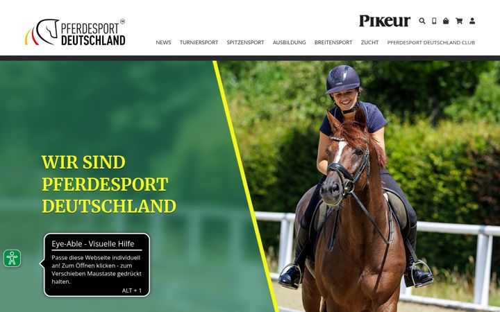 Screenshot of pferd-aktuell.de