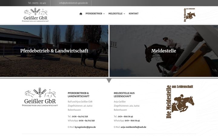 Skærmbillede af pferdebetrieb-geissler.de