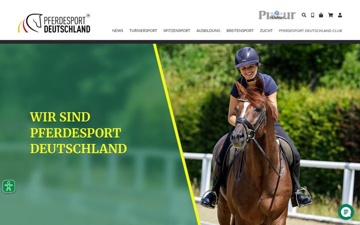 Screenshot ta' pferdesport-deutschland.de