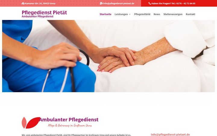 Ekrano kopija pflegedienst-pietaet.de