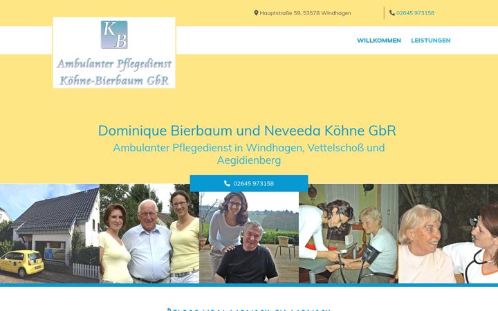 Snímek obrazovky pflegedienst-windhagen.de